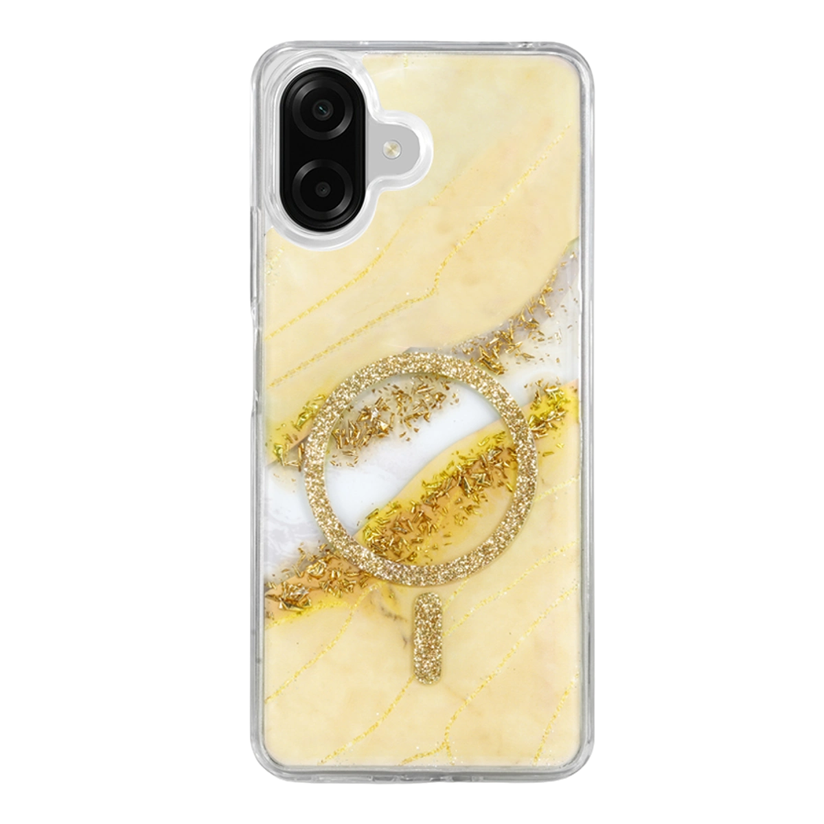 Evimdeyokyok Onegif Samsung Galaxy A07 4G Lotus Simli Magsafe Kapak - Gümüş