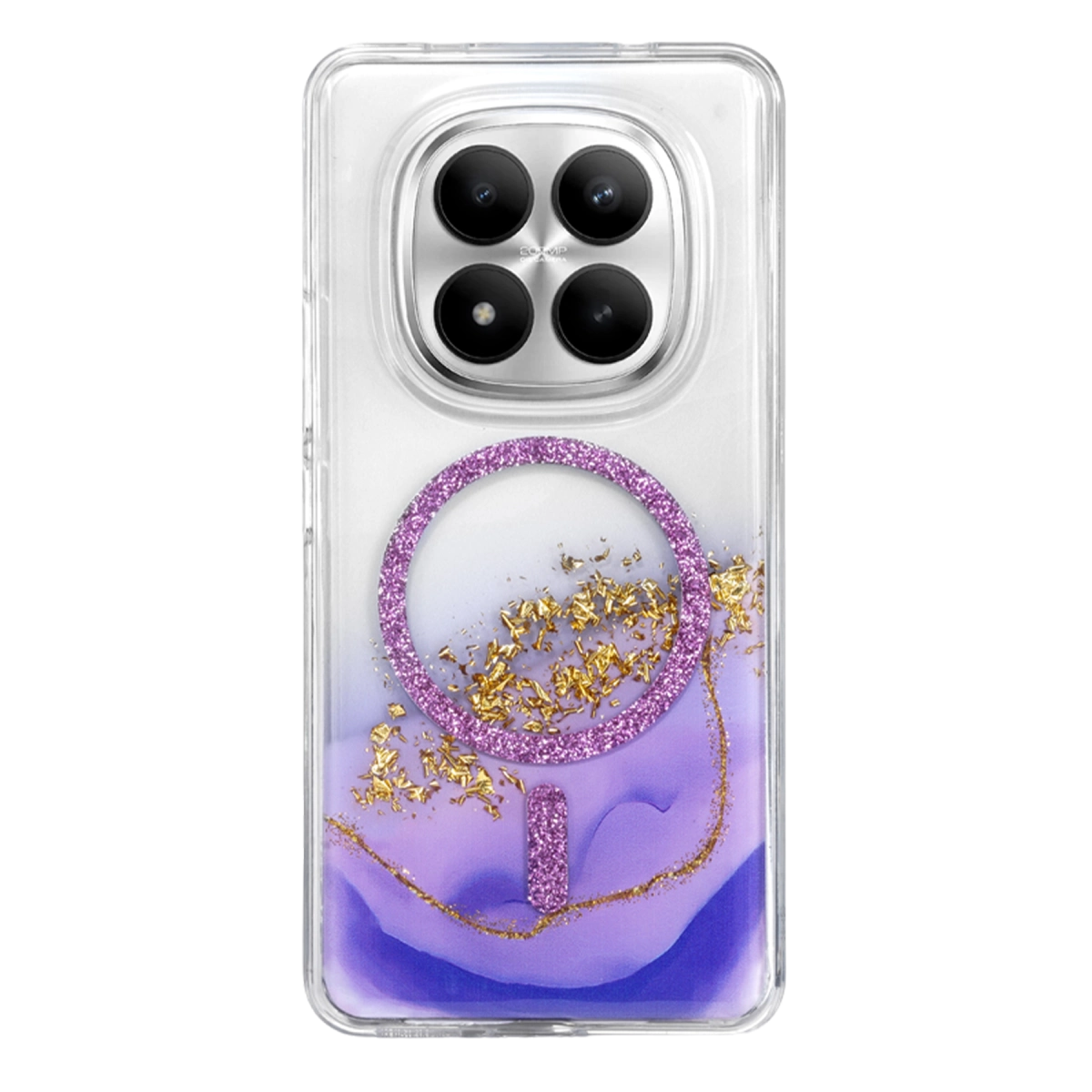 Evimdeyokyok Onegif Xiaomi Redmi Note 15 4G Lotus Simli Magsafe Kapak - Mor