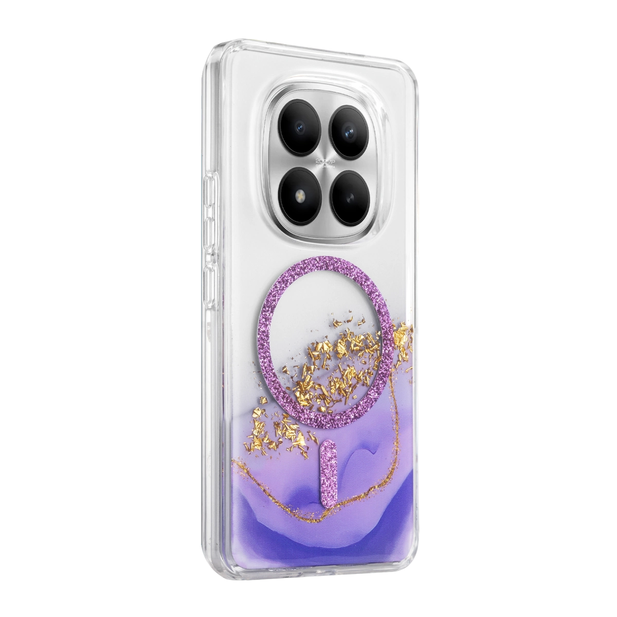 Evimdeyokyok Onegif Xiaomi Redmi Note 15 Pro 5G Lotus Simli Magsafe Kapak - Mor
