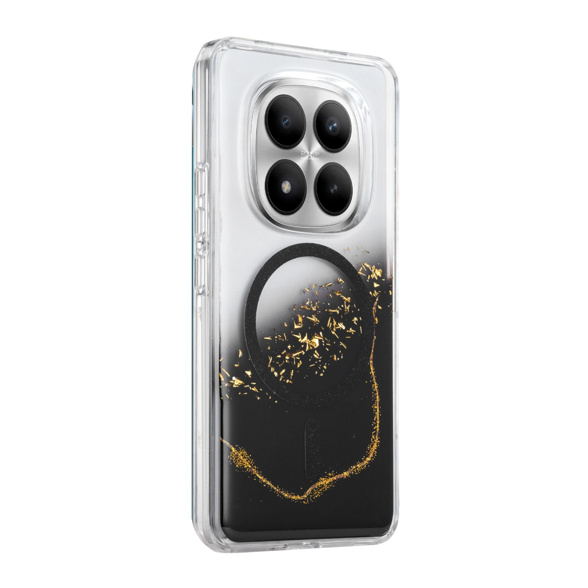Evimdeyokyok Onegif Xiaomi Redmi Note 15 Pro Plus 5G Lotus Simli Magsafe Kapak - Siyah