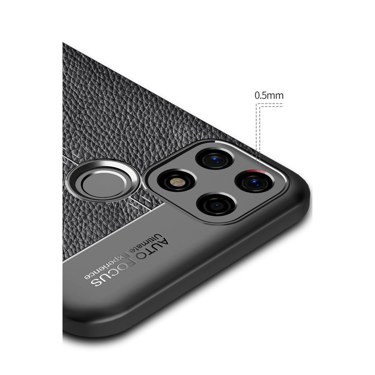Evimdeyokyok Oppo A15 Kılıf Auto Focus Kapak - Siyah