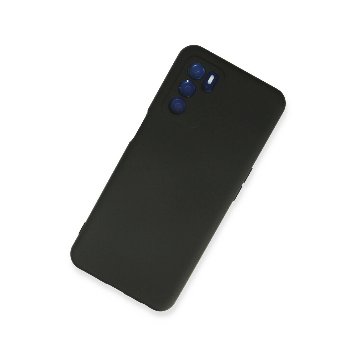 Evimdeyokyok Oppo A16 Kılıf Nano İçi Kadife Silikon - Siyah