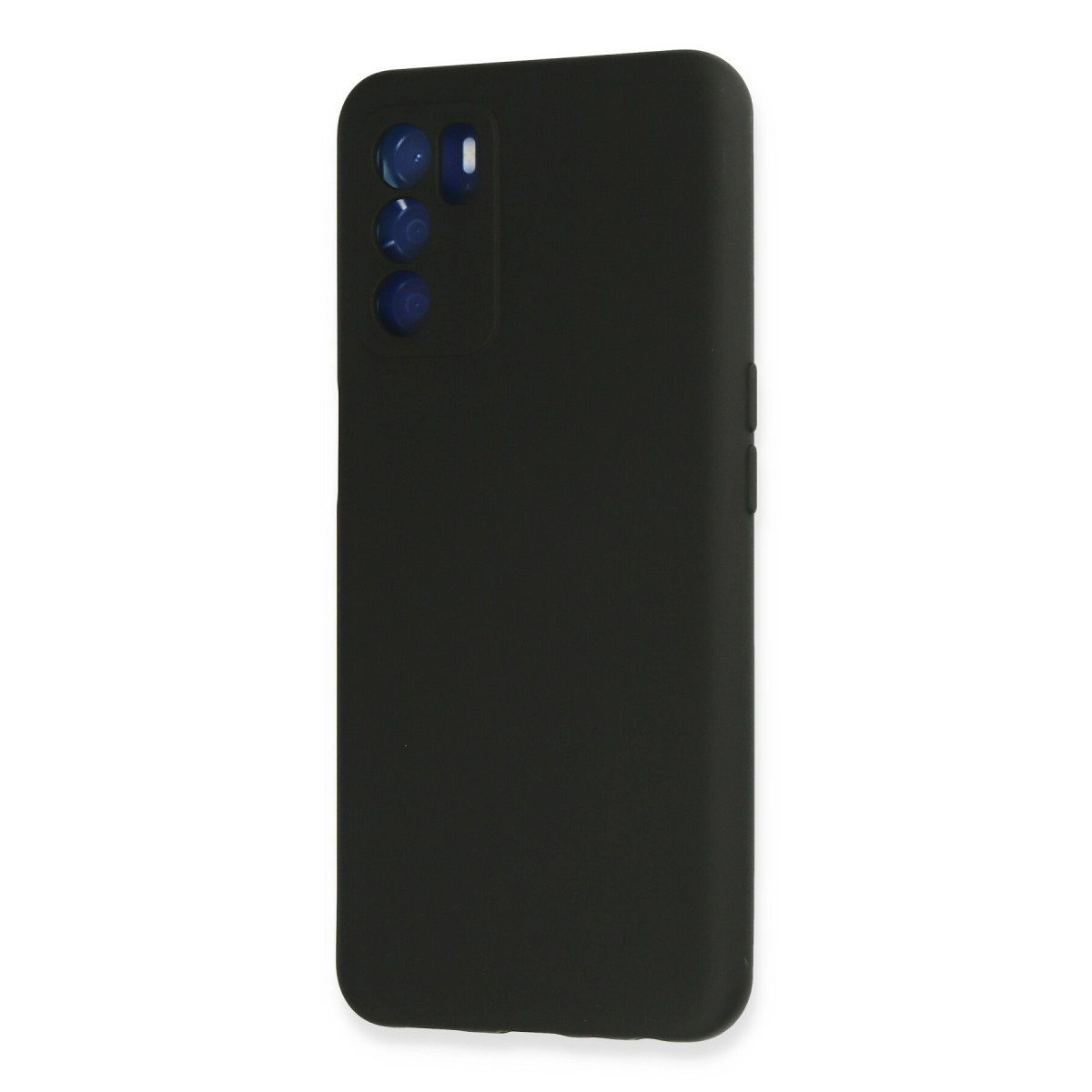 Evimdeyokyok Oppo A16 Kılıf Nano İçi Kadife Silikon - Siyah