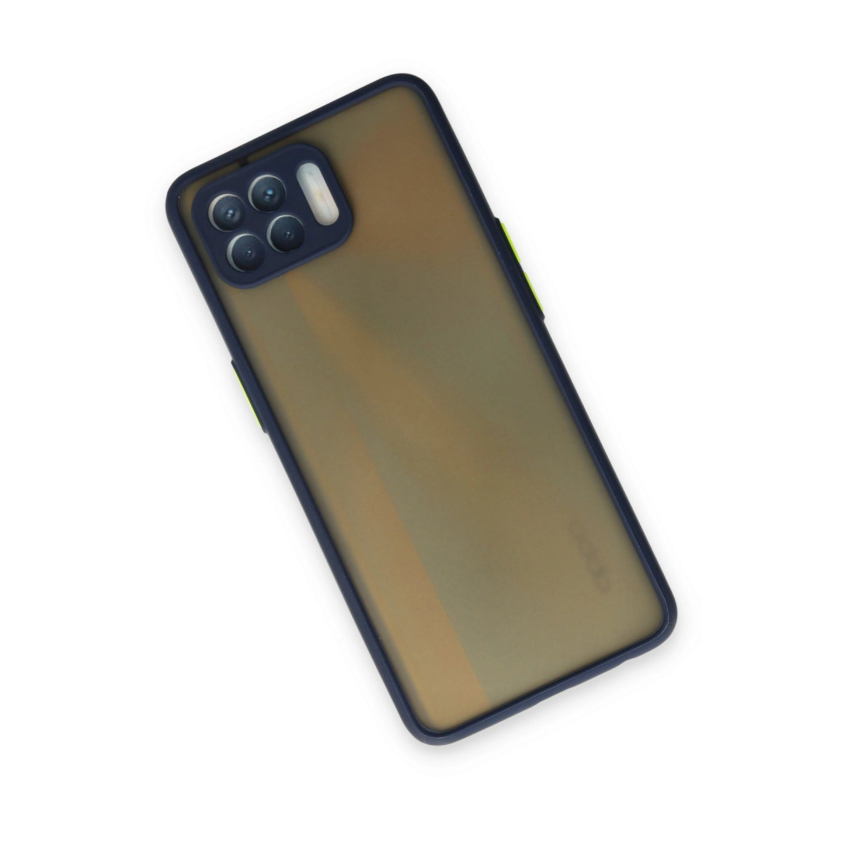 Evimdeyokyok Oppo Reno 4 Lite Kılıf Montreal Silikon Kapak - Lacivert