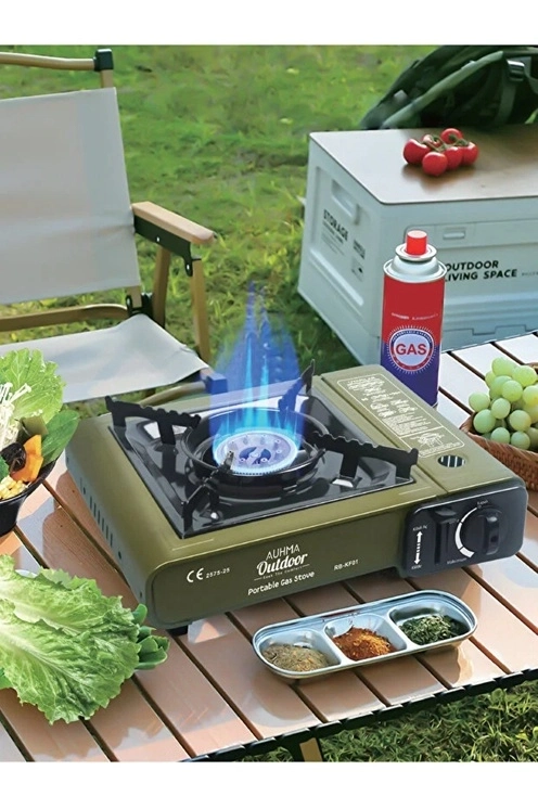 Evimdeyokyok Portatif Kamp Ocağı 2.3Kw | Taşınabilir Tekli Gazlı Ocak | Rüzgar Geçirmez