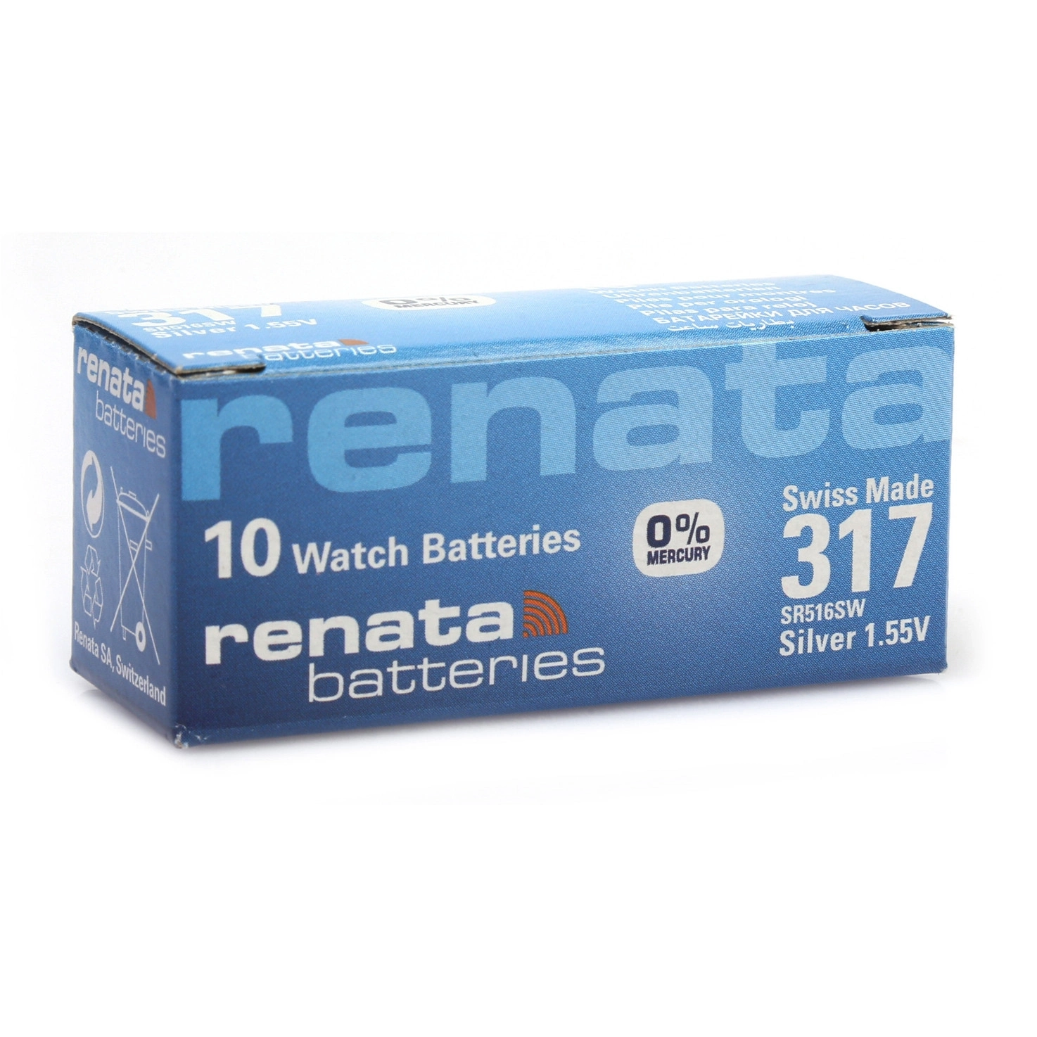 Evimdeyokyok Renata 317 Sr516Sw 1.55V Alkalin Saat Pili 10 Adet