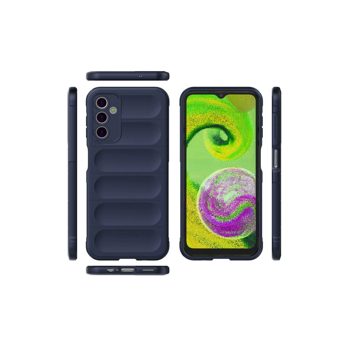 Evimdeyokyok Samsung Galaxy A14 4G Kılıf Optimum Silikon - Lacivert