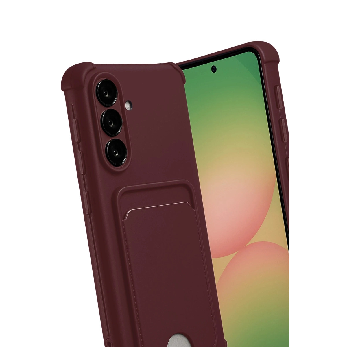 Evimdeyokyok Samsung Galaxy A17 5G Kelvin Kartvizitli Silikon - Bordo