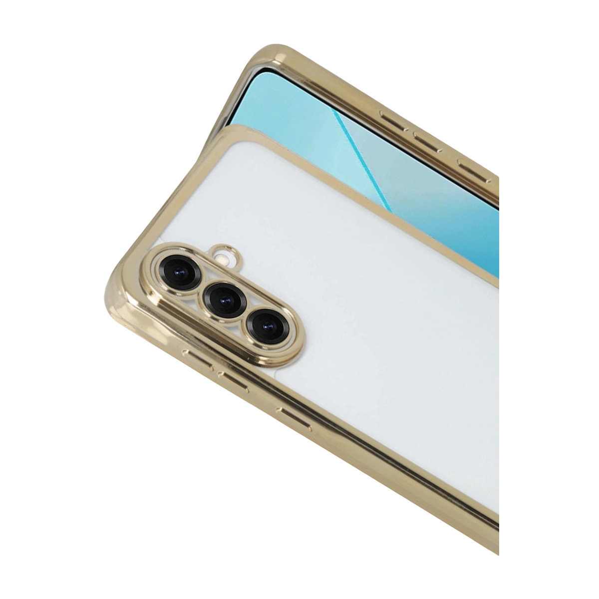 Evimdeyokyok Samsung Galaxy A17 5G Razer Lensli Silikon - Gold