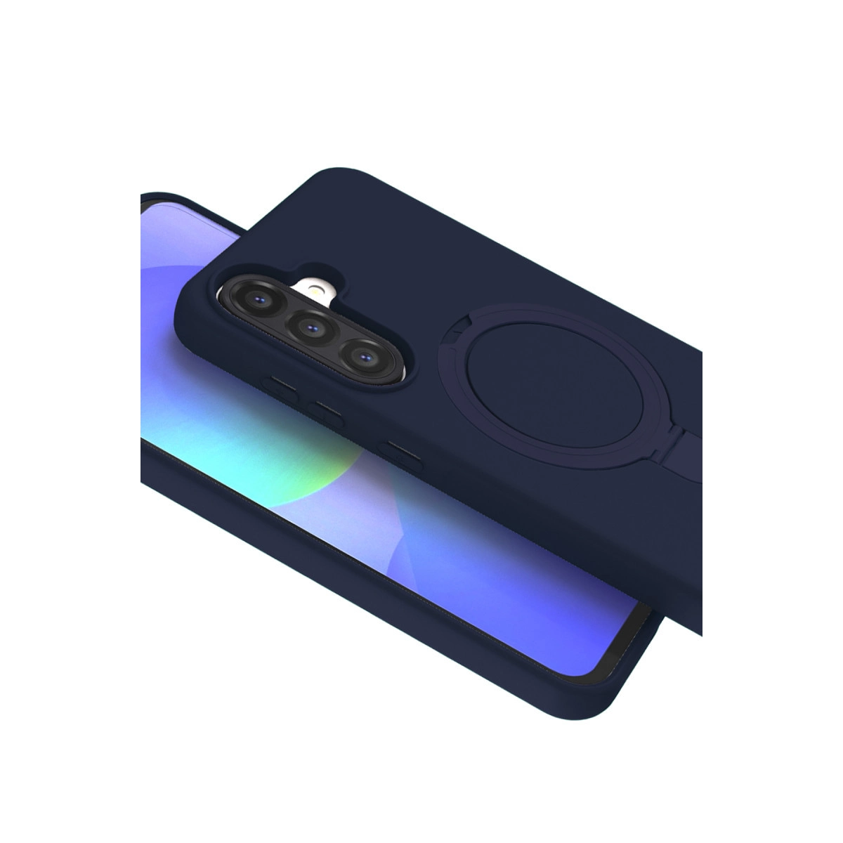 Evimdeyokyok Samsung Galaxy A17 5G Regal Magsafe Standlı Kapak - Lacivert