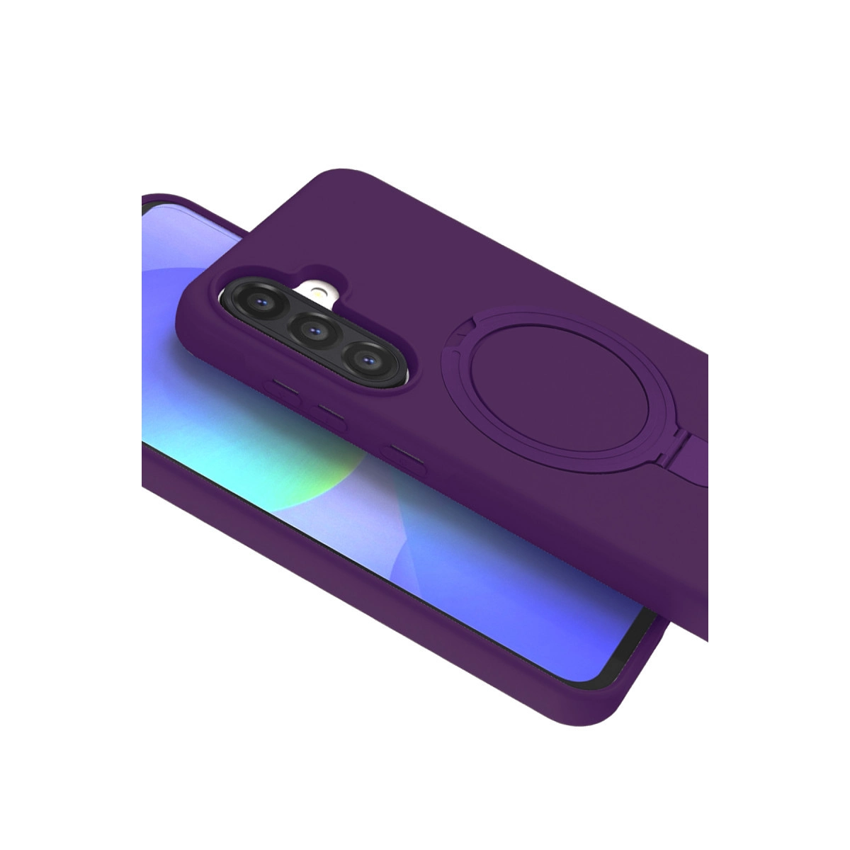 Evimdeyokyok Samsung Galaxy A36 Regal Magsafe Standlı Kapak - Derin Mor