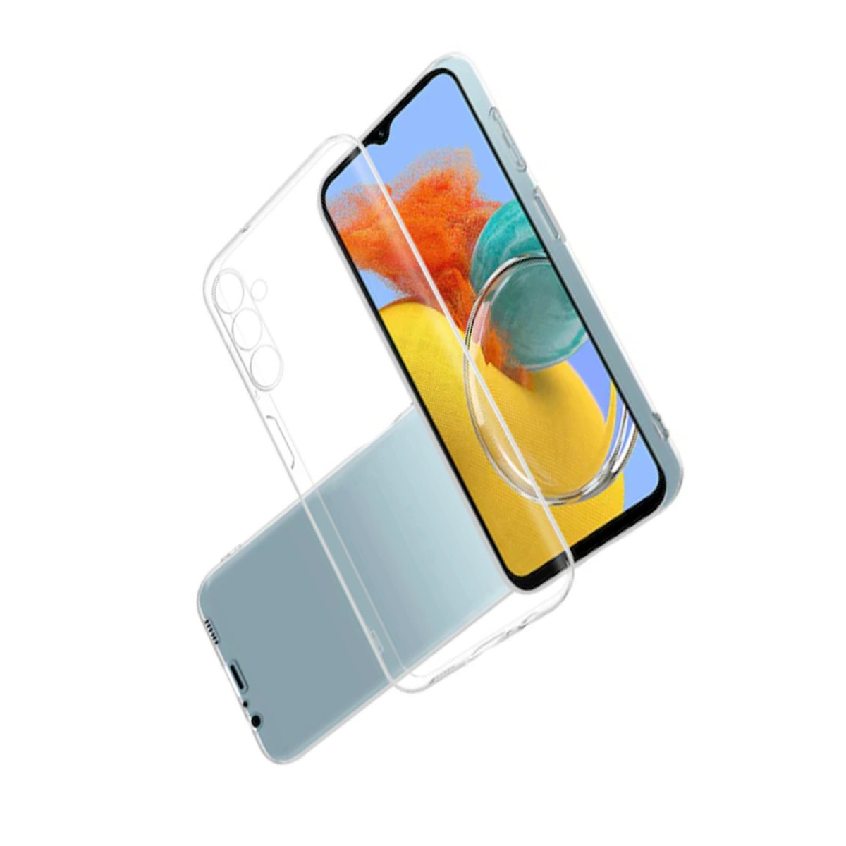 Evimdeyokyok Samsung Galaxy M14 5G Kılıf Lüx Şeffaf Silikon