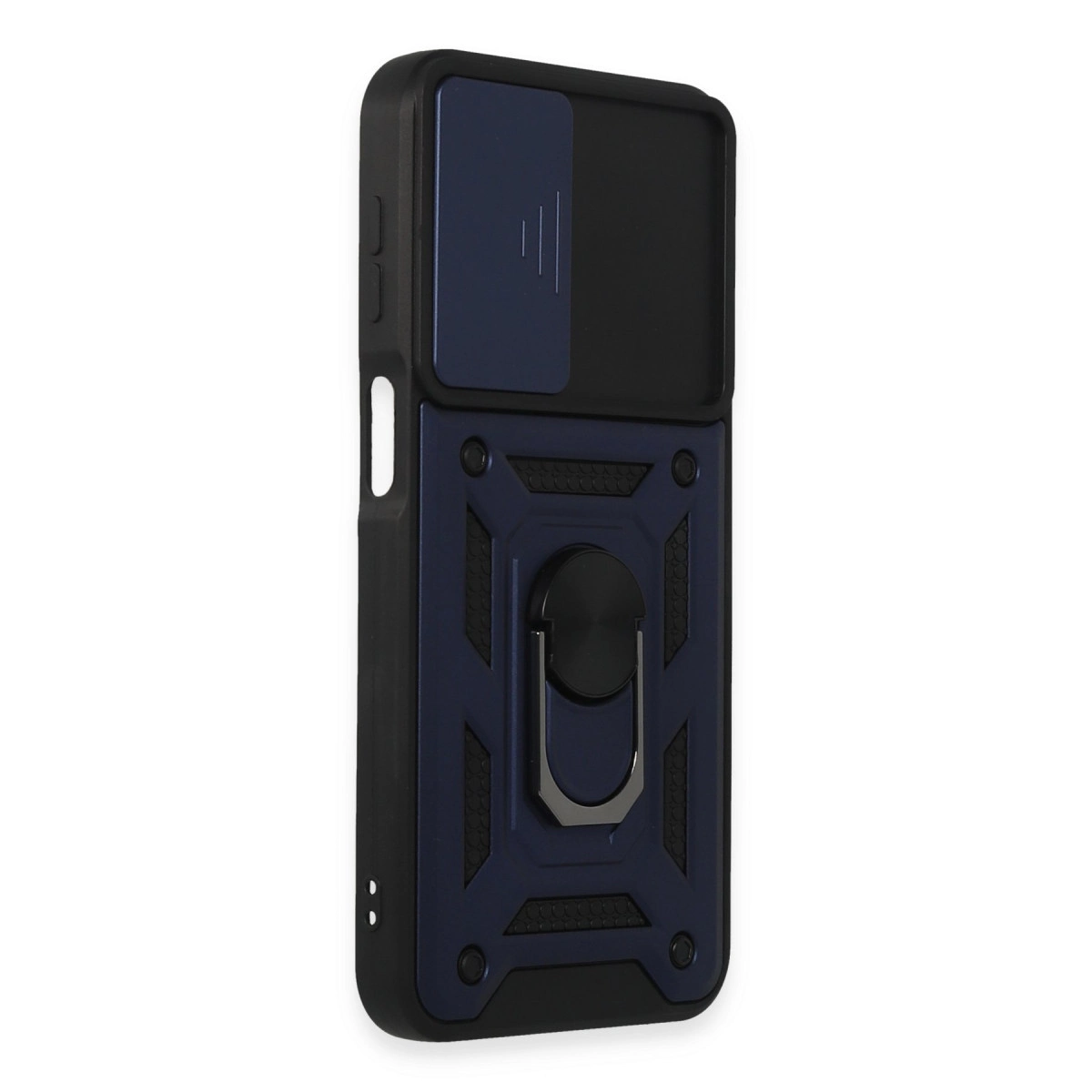 Evimdeyokyok Samsung Galaxy M34 5G Kılıf Pars Lens Yüzüklü Silikon - Lacivert