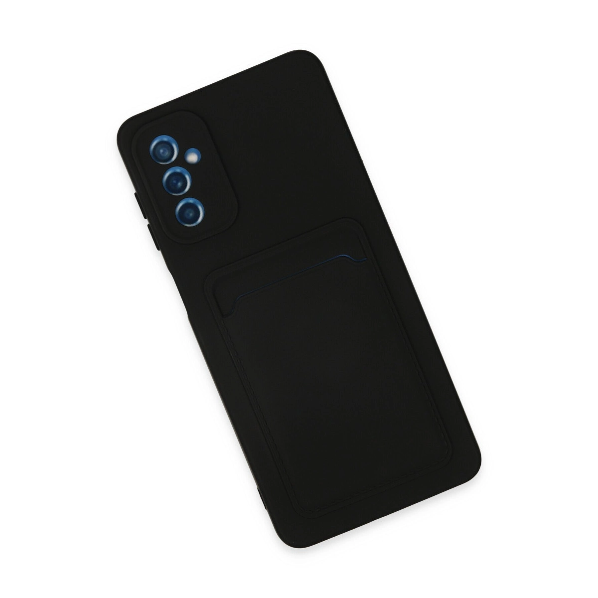 Evimdeyokyok Samsung Galaxy M52 5G Kılıf Kelvin Kartvizitli Silikon - Siyah