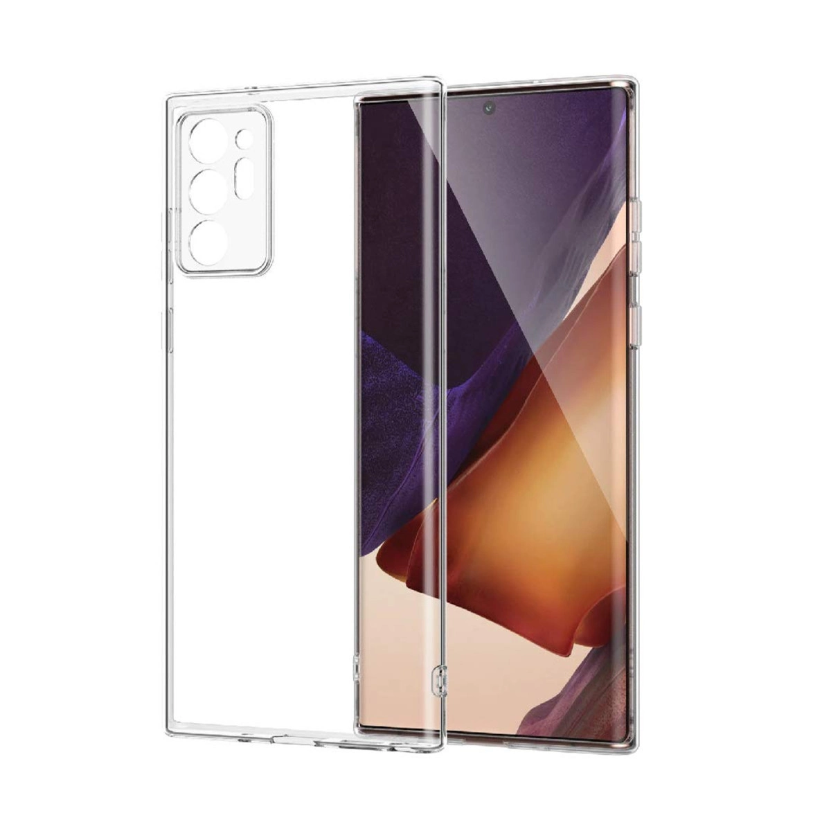 Evimdeyokyok Samsung Galaxy Note 20 Ultra Kılıf Lüx Şeffaf Silikon