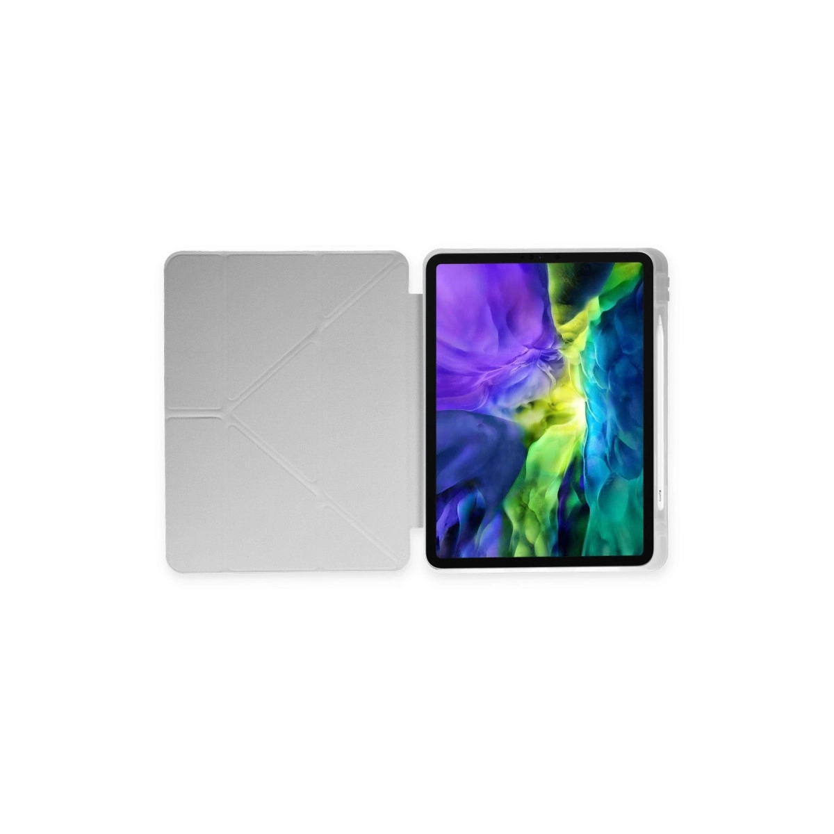 Evimdeyokyok Samsung Galaxy P610 Tab S6 Lite 10.4 Kılıf Kalemlikli Mars Tablet Kılıfı - Gri