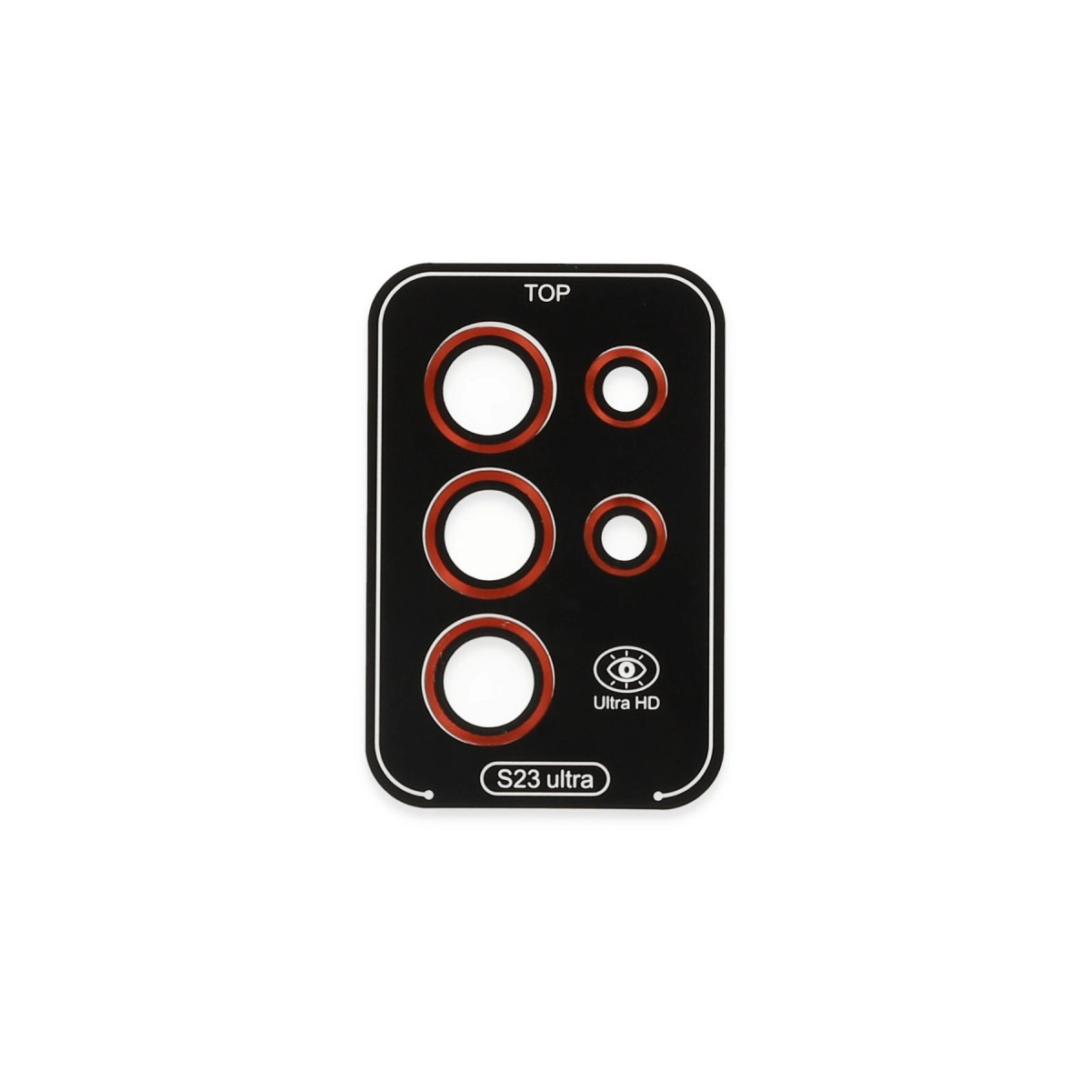Evimdeyokyok Samsung Galaxy S23 Ultra Valdez Metal Kamera Lens - Kırmızı