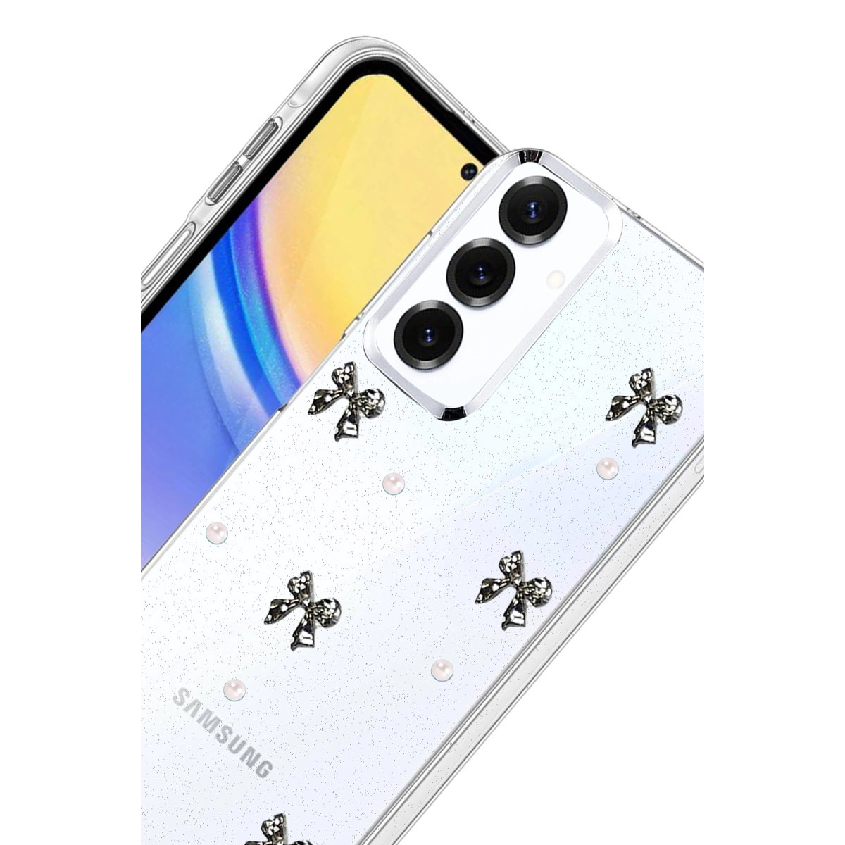 Evimdeyokyok Samsung Galaxy S25 Plus Fiyonk Desenli Kapak - Desen 8