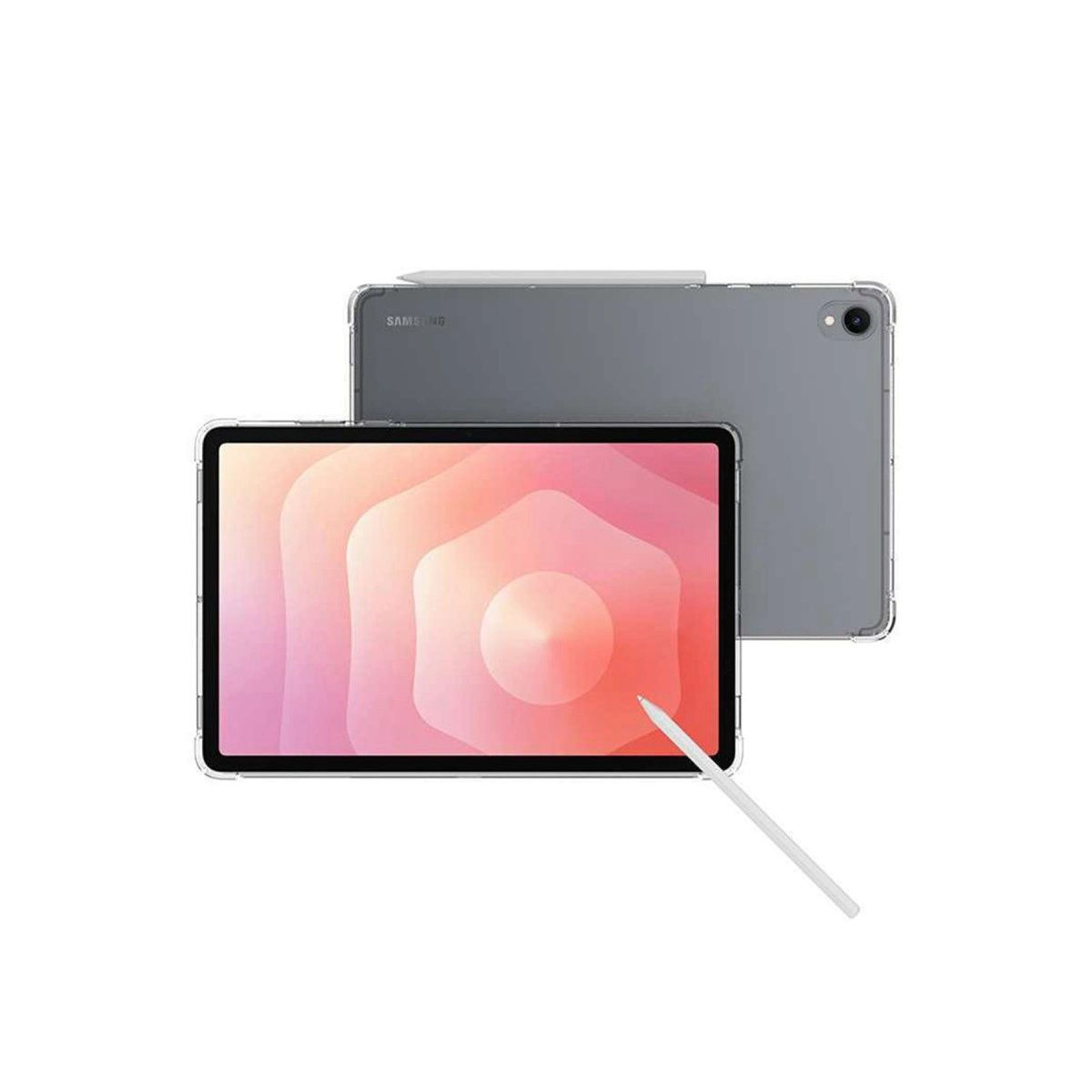 Evimdeyokyok Samsung Galaxy Tab S11 Kılıf Anti Shock Tablet Silikon - Şeffaf