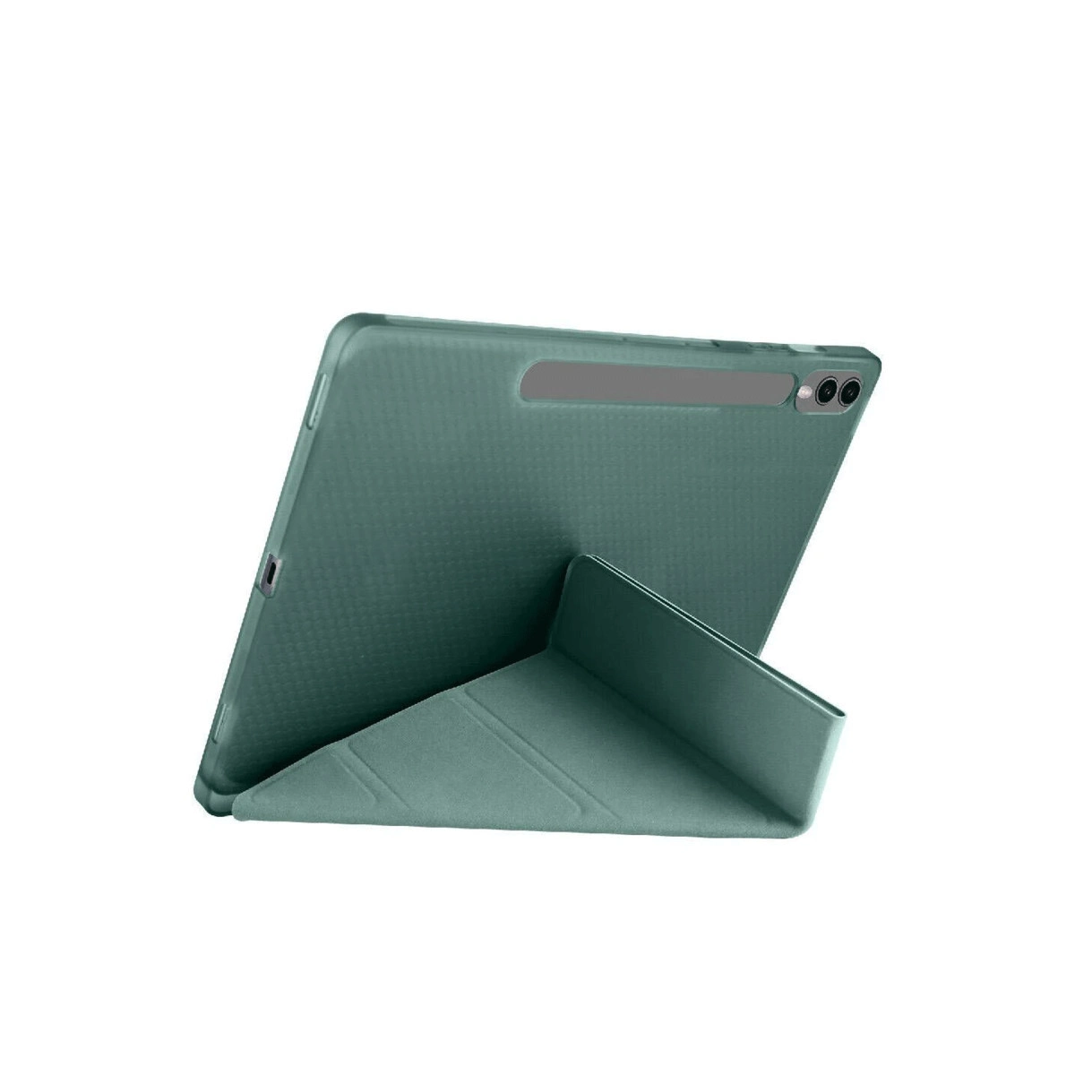 Evimdeyokyok Samsung Galaxy X510 Tab S9 Fe 11 Kılıf Kalemlikli Mars Tablet Kılıfı - Koyu Yeşil