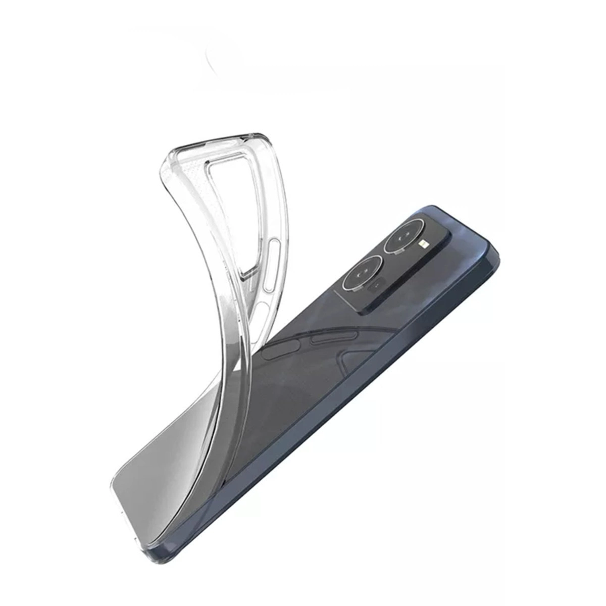 Evimdeyokyok Vivo Y35 Kılıf Lüx Şeffaf Silikon
