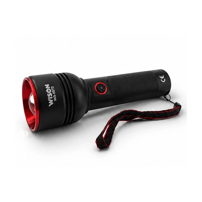 Evimdeyokyok Wison Ws-5572 20Watt 2000 Lümen Uzun Menzilli Usb Type-C Şarjlı El Feneri