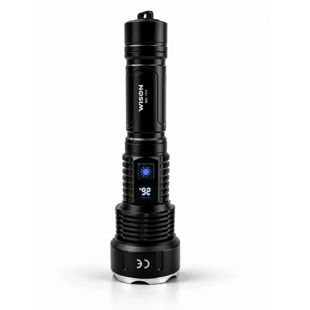 Evimdeyokyok Wison Ws-7878 30Watt 3000 Lümen Uzun Menzilli Usb Type-C Şarjlı El Feneri