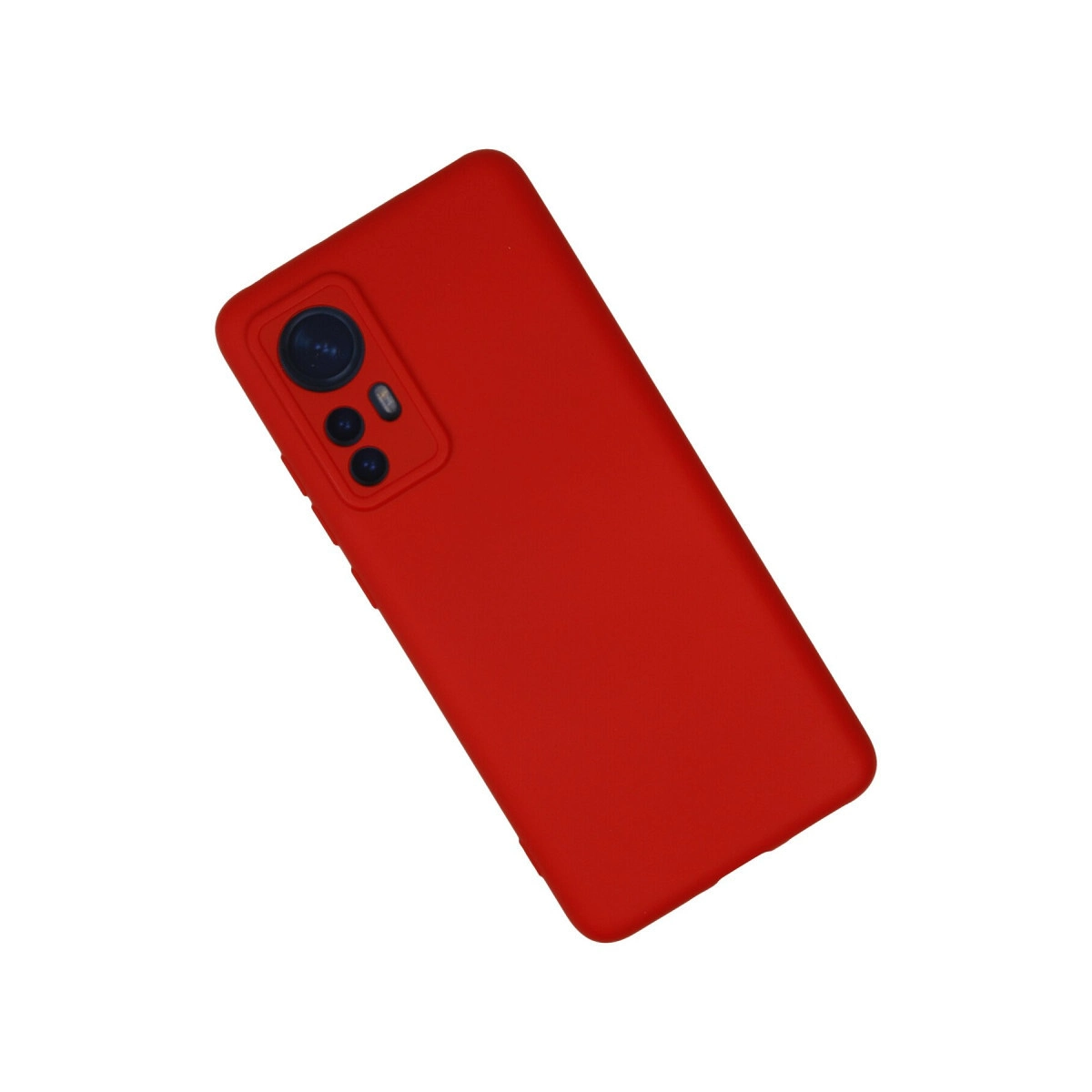 Evimdeyokyok Xiaomi Mi 12 Kılıf Nano İçi Kadife Silikon - Kırmızı