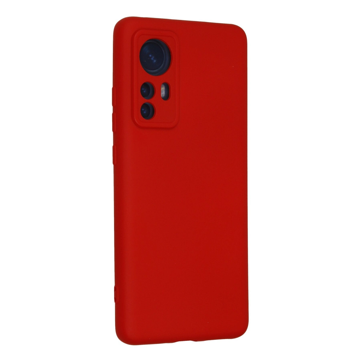 Evimdeyokyok Xiaomi Mi 12 Kılıf Nano İçi Kadife Silikon - Kırmızı
