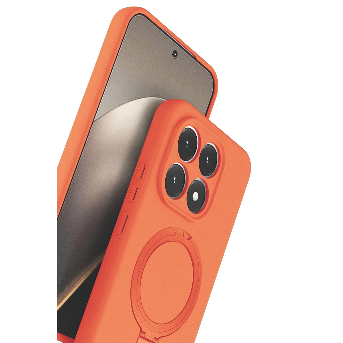 Evimdeyokyok Xiaomi Mi 15T Regal Magsafe Standlı Kapak - Turuncu