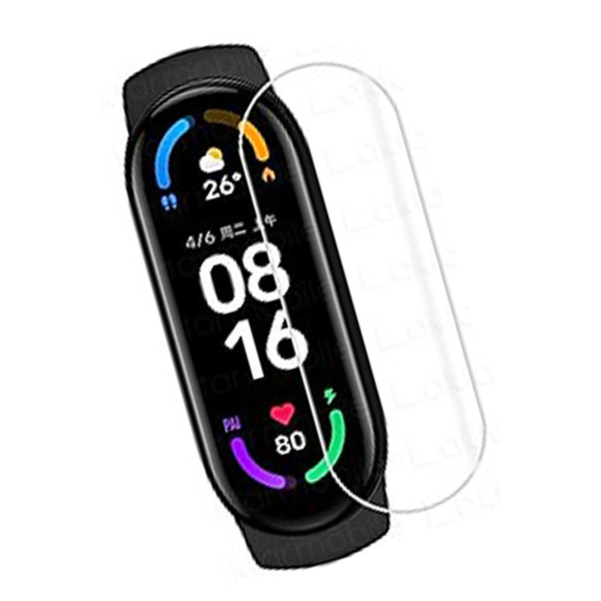 Evimdeyokyok Xiaomi Mi Band 5 Polymer Nano Ekran Koruyucu - Şeffaf