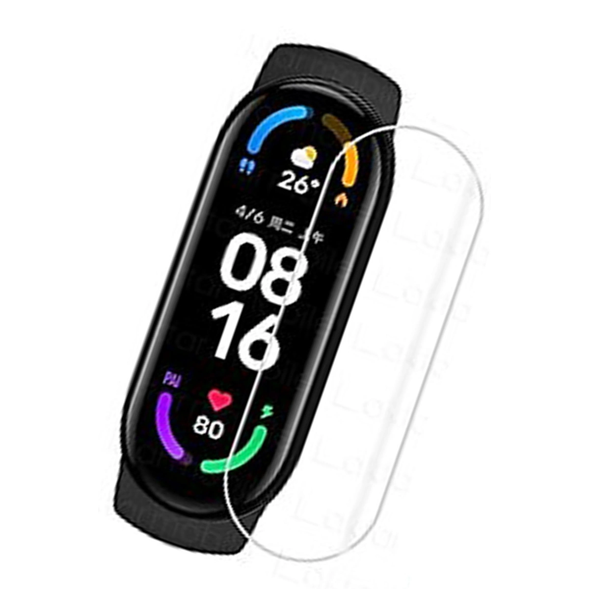 Evimdeyokyok Xiaomi Mi Band 6 Polymer Nano Ekran Koruyucu - Şeffaf