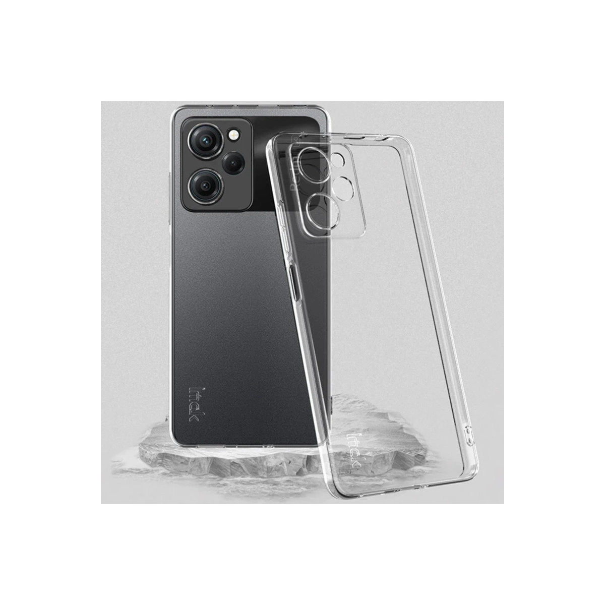 Evimdeyokyok Xiaomi Poco X5 Pro 5G Kılıf Lüx Şeffaf Silikon