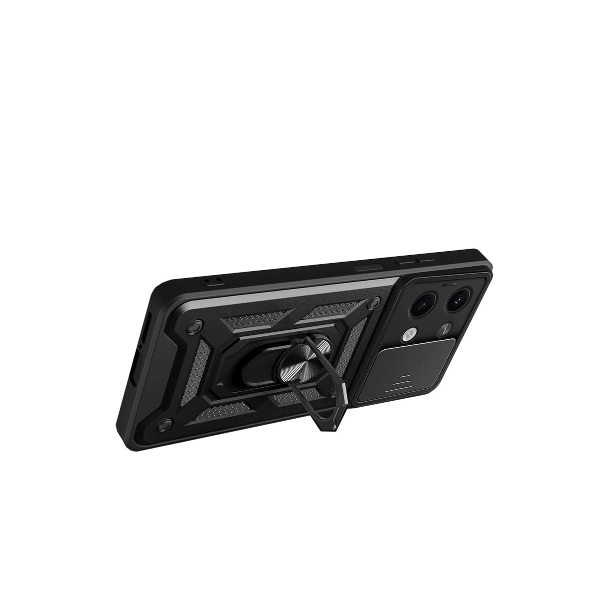 Evimdeyokyok Xiaomi Poco X6 Kılıf Pars Lens Yüzüklü Silikon - Lacivert