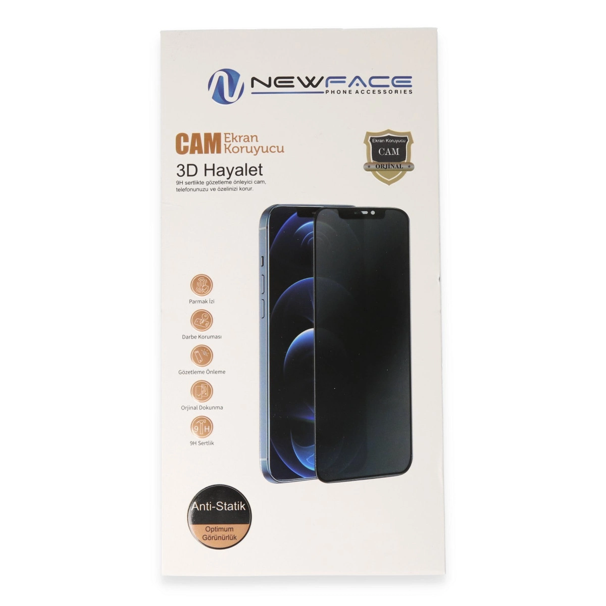 Evimdeyokyok Xiaomi Redmi 15 4G 3D Antistatik Hayalet Cam Ekran Koruyucu - Siyah