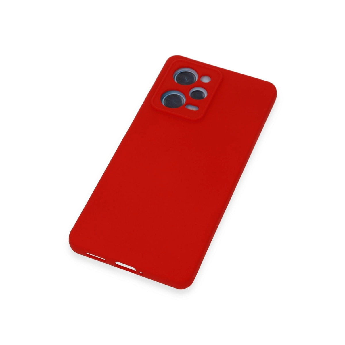 Evimdeyokyok Xiaomi Redmi Note 12 Pro 5G Kılıf Nano İçi Kadife Silikon - Kırmızı