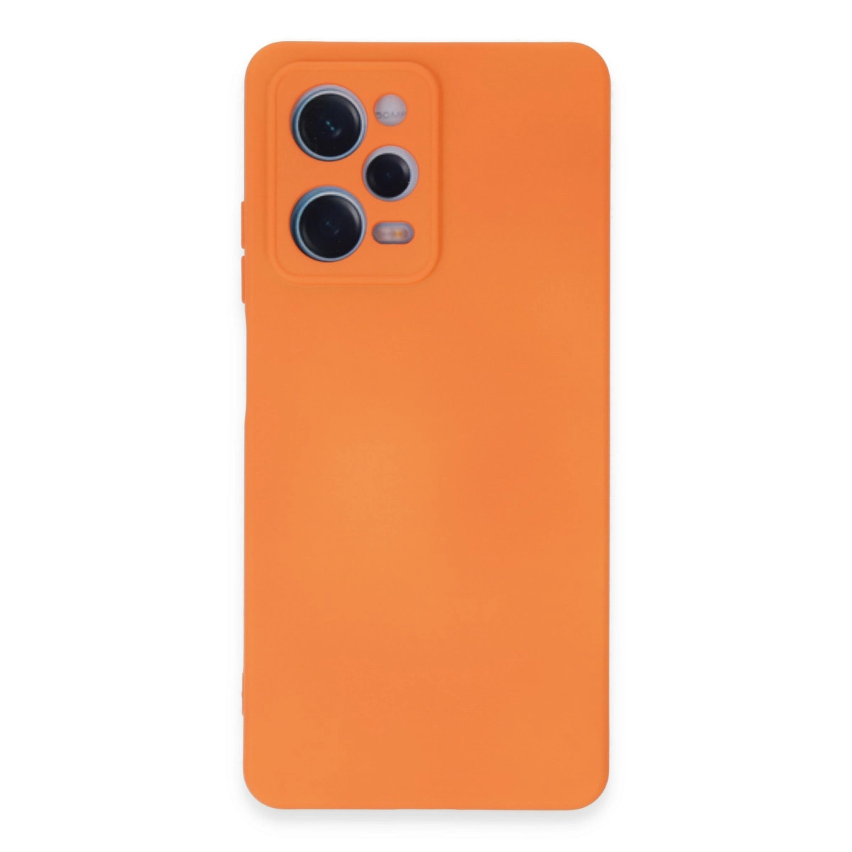 Evimdeyokyok Xiaomi Redmi Note 12 Pro 5G Kılıf Nano İçi Kadife Silikon - Turuncu