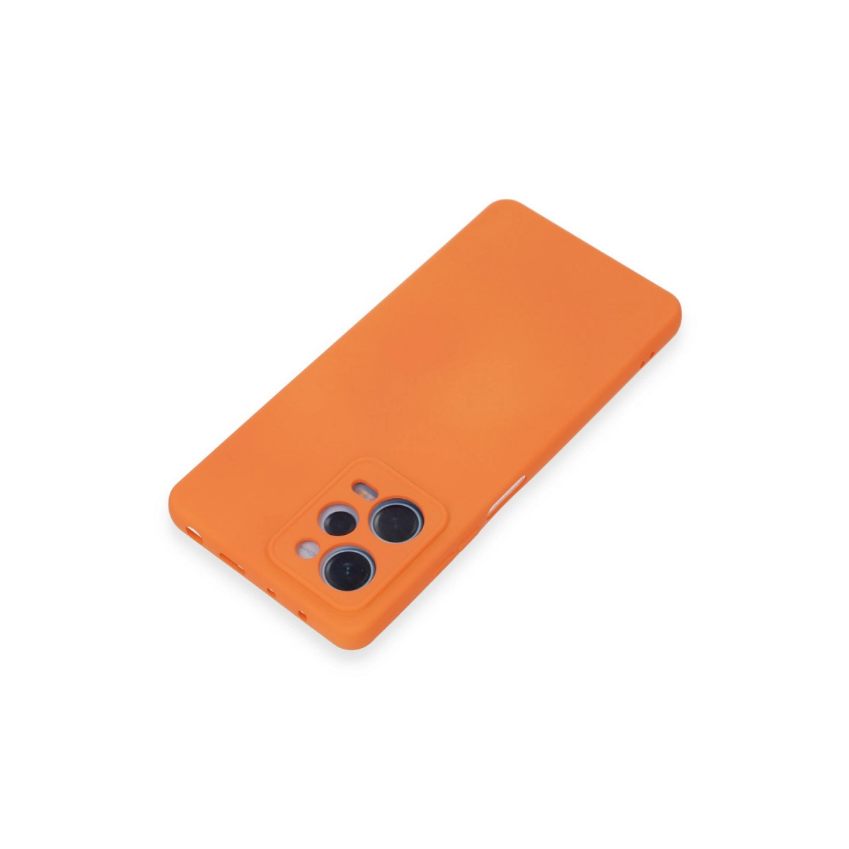 Evimdeyokyok Xiaomi Redmi Note 12 Pro 5G Kılıf Nano İçi Kadife Silikon - Turuncu