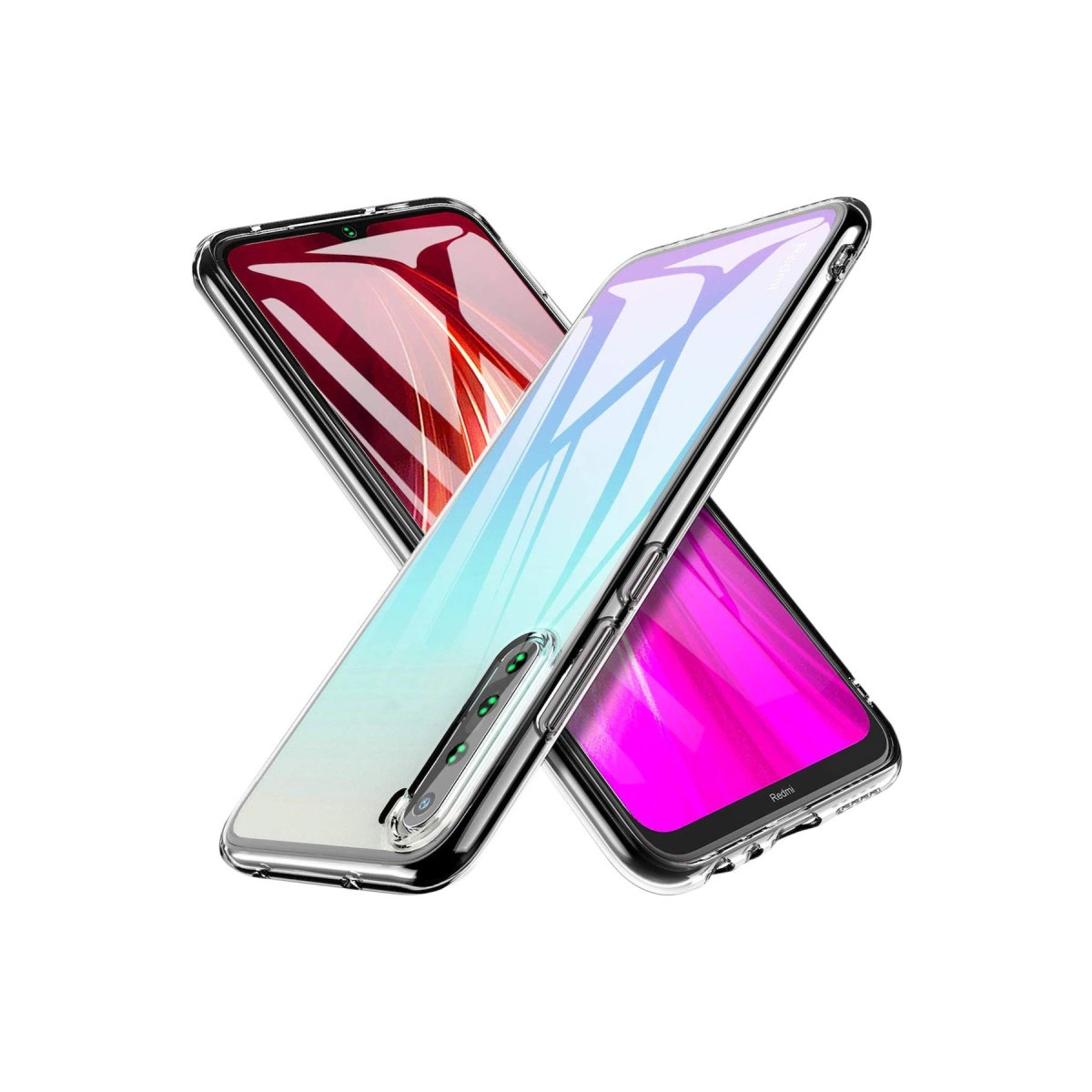 Evimdeyokyok Xiaomi Redmi Note 8 Kılıf Lüx Şeffaf Silikon