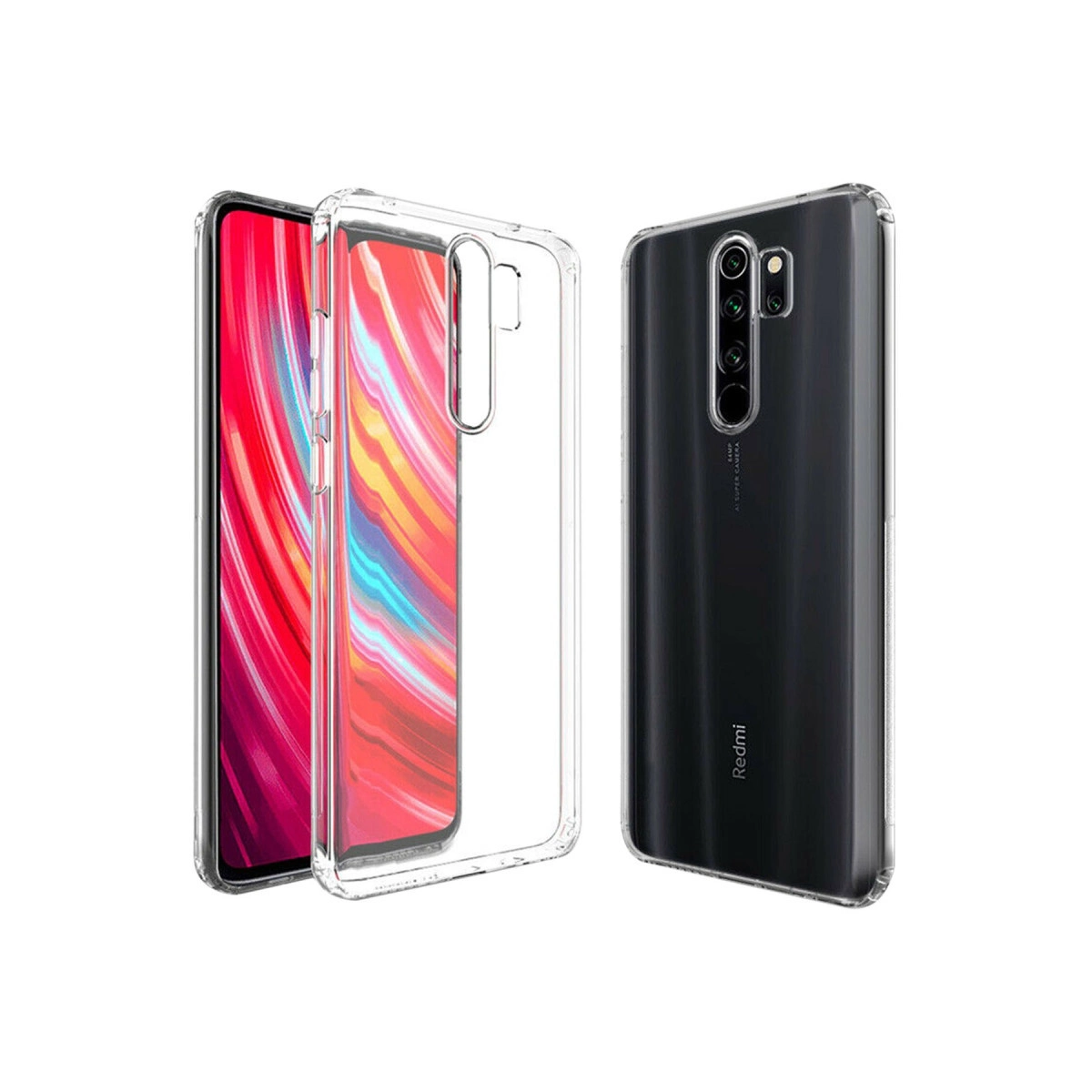 Evimdeyokyok Xiaomi Redmi Note 8 Pro Kılıf Lüx Şeffaf Silikon