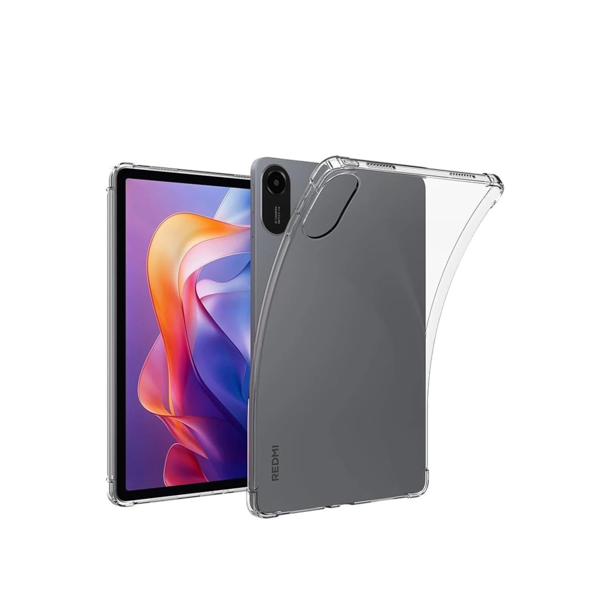 Evimdeyokyok Xiaomi Redmi Pad 2 Kılıf Anti Shock Tablet Silikon - Şeffaf