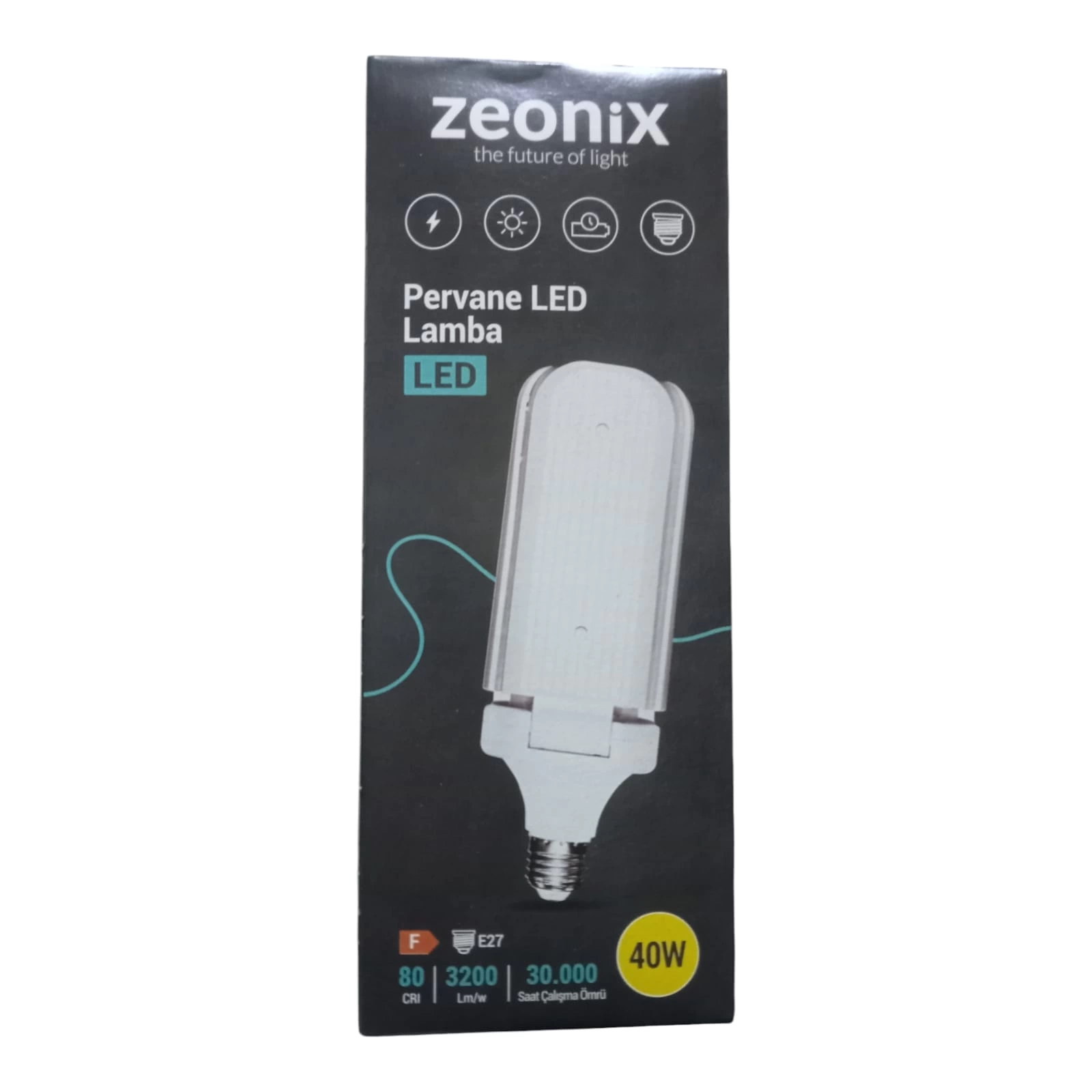 Evimdeyokyok Zeonix 40W 3 Kanatlı Pervane Ampul