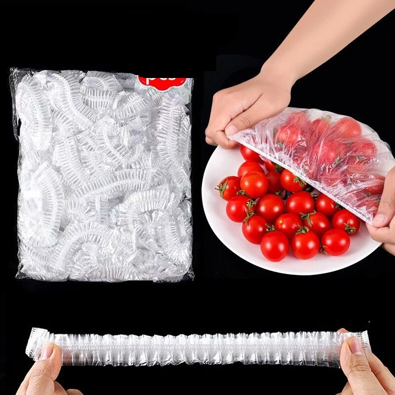 100 Adet Lastikli Tazeliği Koruyan Tencere Ve Tabak Bonesi Esnek Strech Kapak