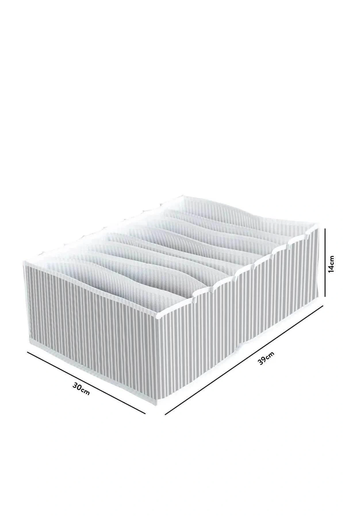 8 Bölmeli Xl Pratik Bölmeli Çekmece Düzenleyici Organizer(İç Çamaşırı Kravat Çorap Düzenleyici)
