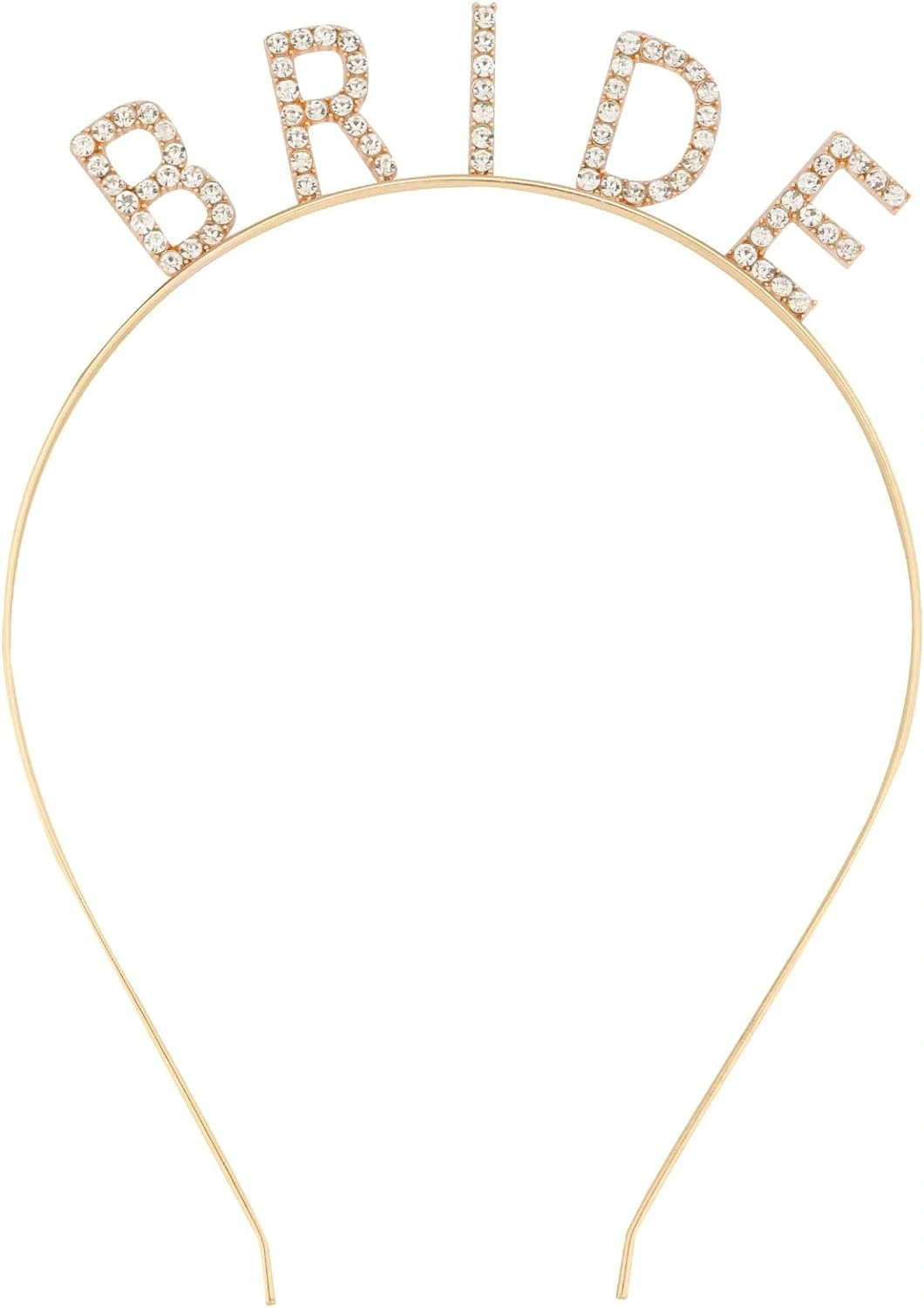 Altın Gold Renk Bekarlığa Veda Kristal Taş Bride Tacı İthal 16X10 Cm