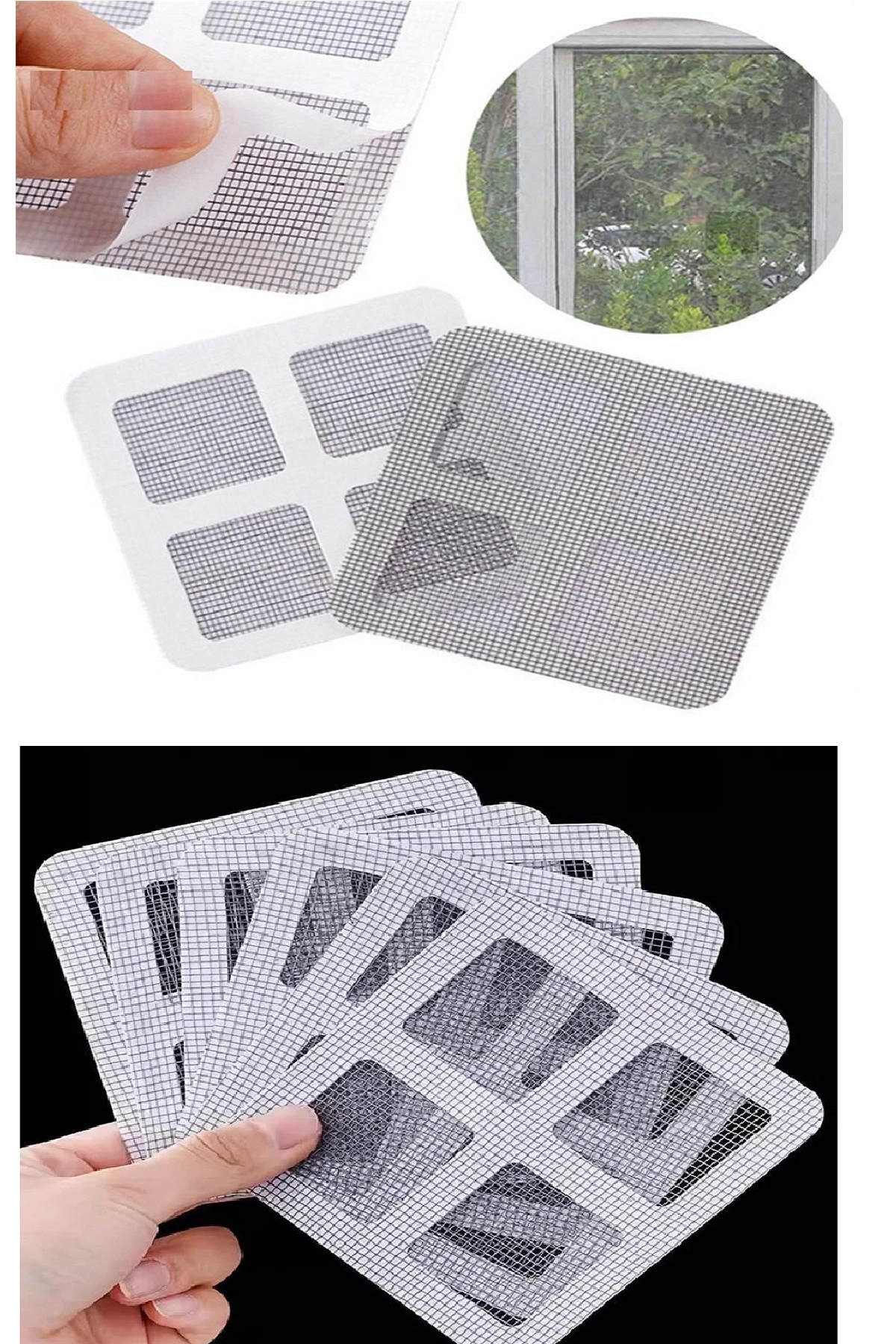 Banyo Gider Süzgeci 50 Adet Yapışkanlı Filtre, 10X10 Cm