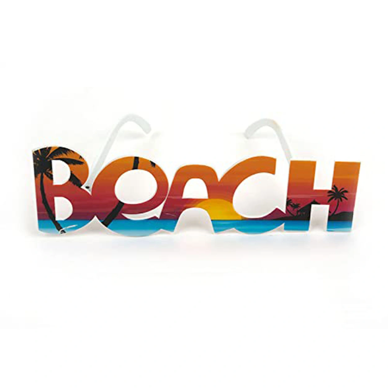 Beach Yazılı Parti Gözlüğü Yaza Merhaba Hawaii Show Gözlüğü 19X6 Cm