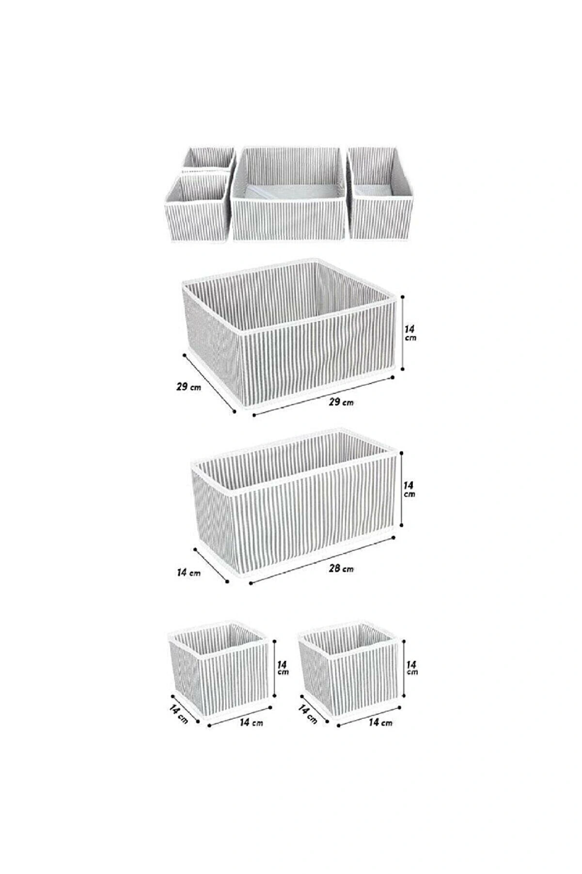 Çekmece Düzenleme Kutu Seti Organizer 4Lü Set
