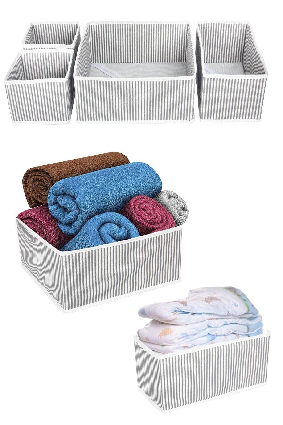 Çekmece Düzenleme Kutu Seti Organizer 4Lü Set