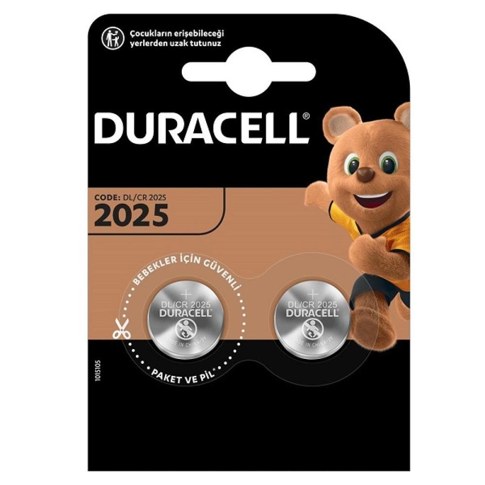 Duracell Cr2025 3V Lityum Pil 2 Li Paket